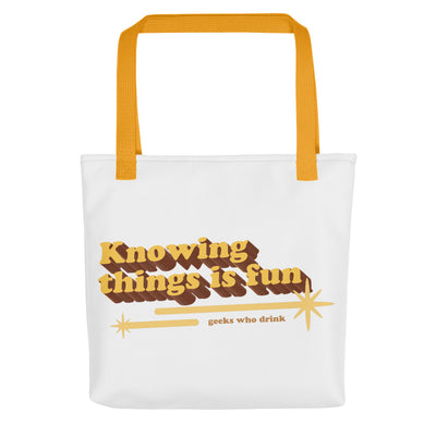 GWD Knowing Things is Fun Tote Bag