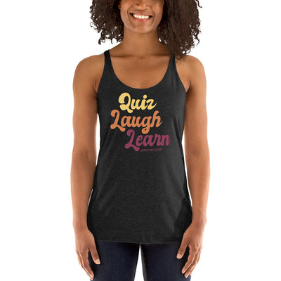 GWD Quiz Laugh Learn Women's Racerback Tank